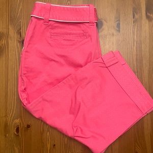 Cato Pink and White Capris Size 14